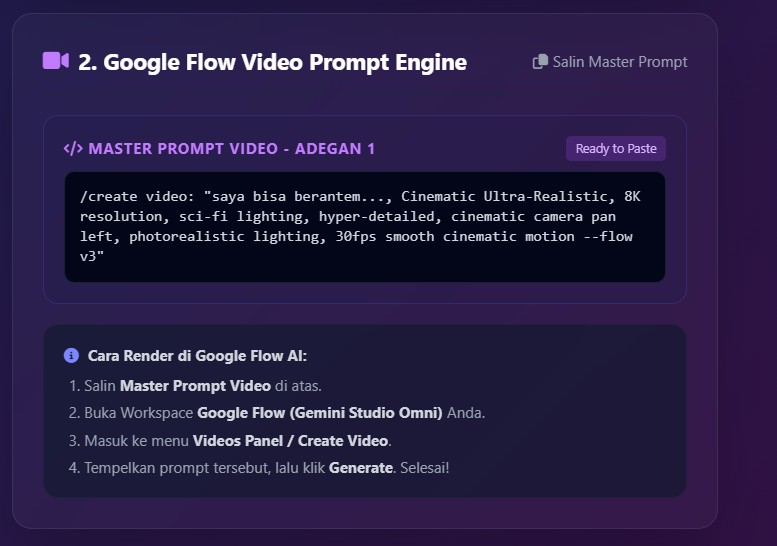 Master Prompt Video Ready to Paste